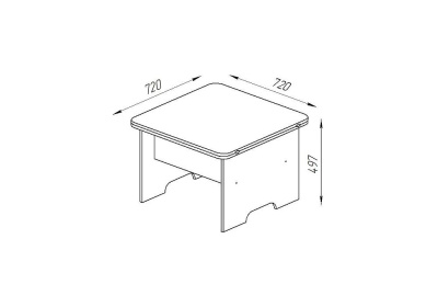Стол-трансформер Престиж белый фото, изображение