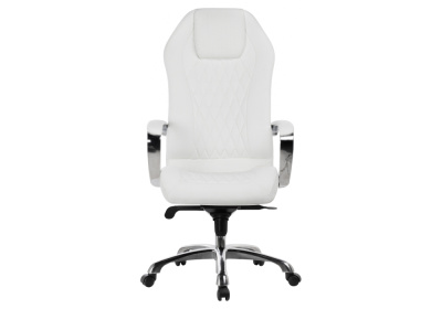 Компьютерное кресло Damian white / satin chrome фото, изображение