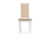 Стул деревянный Давиано бежевый велюр / белый фото, изображение