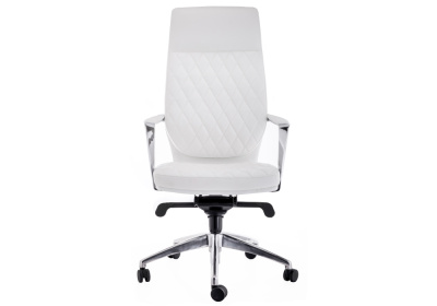 Компьютерное кресло Isida white / satin chrome фото, изображение