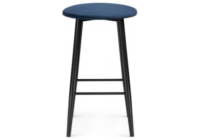 Барный стул Гангток темно-синий / черный матовый фото, изображение