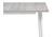 Стол деревянный Денвер Лофт 120 25 мм бетон / матовый белый фото, изображение