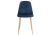 Стул Capri dark blue / wood фото, изображение