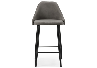 Барный стул Джама темно-серый / черный матовый фото, изображение