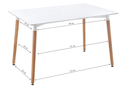 Стол Table 120 white / wood фото, изображение