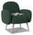 Кресло Бержер темно-зеленый фото, изображение