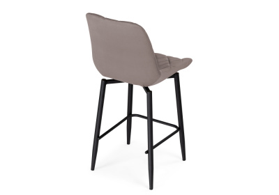 Барный стул Баодин К Б/К крутящийся латте / черный фото, изображение