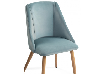 Стул Morgan  light blue / wood фото, изображение