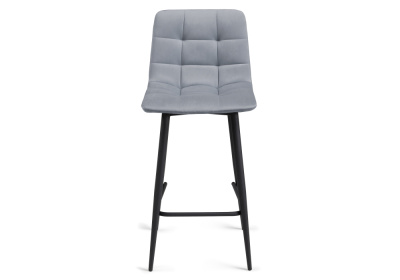 Барный стул Чилли К светло-серый / черный фото, изображение